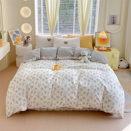 91家纺网 家纺一手货源 找家纺 （总）宝齐莱家纺 2024新款13372全棉印花系列单品被套