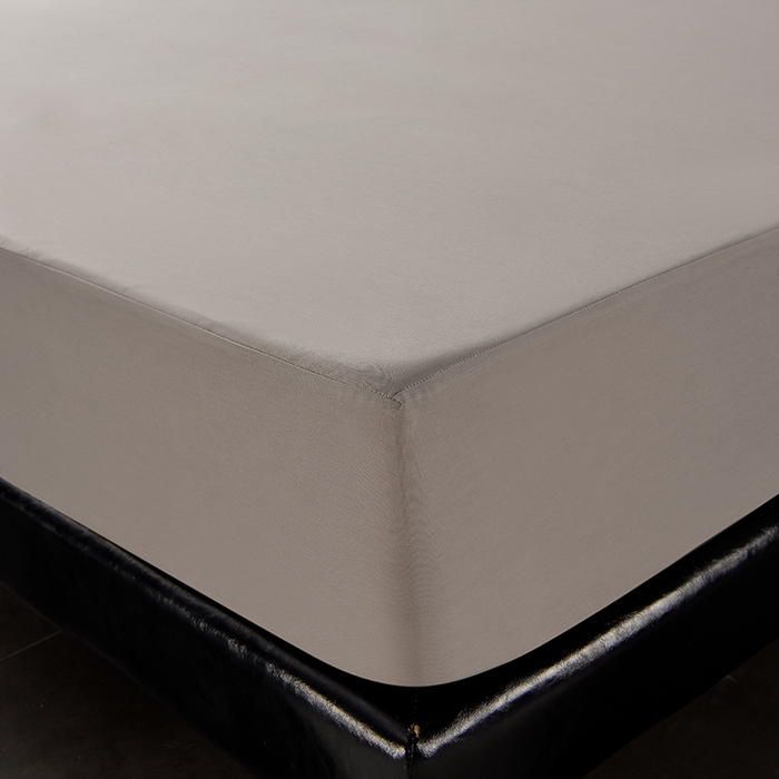 91家纺网 家纺一手货源 找家纺 床笠人家 2025新款全棉纯色防水床笠防水隔尿透气-纯色防水床笠 灰色