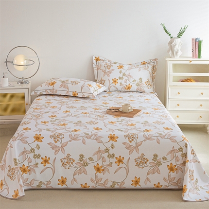 91家纺网 家纺一手货源 找家纺 （总）金泰莱 2025新款原棉全棉老粗布凉席三件套全棉床单纯棉床单软凉席