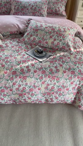 91家纺网 家纺一手货源 找家纺 美宜家 2025新款植物羊绒加厚斜纹磨毛单被套 甜蜜兔