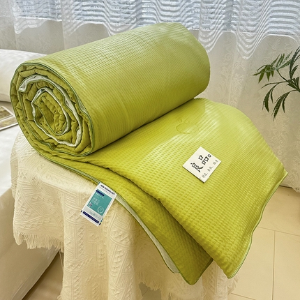 91家纺网 家纺一手货源 找家纺 （总）美宜家 2025新款纯色双拼水洗泡泡棉夏凉被空调被