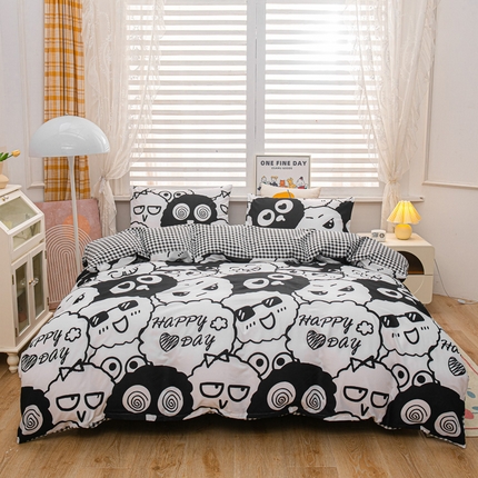 91家纺网 家纺一手货源 找家纺 （总）莎臣豹 2025新款植物羊绒印花四件套