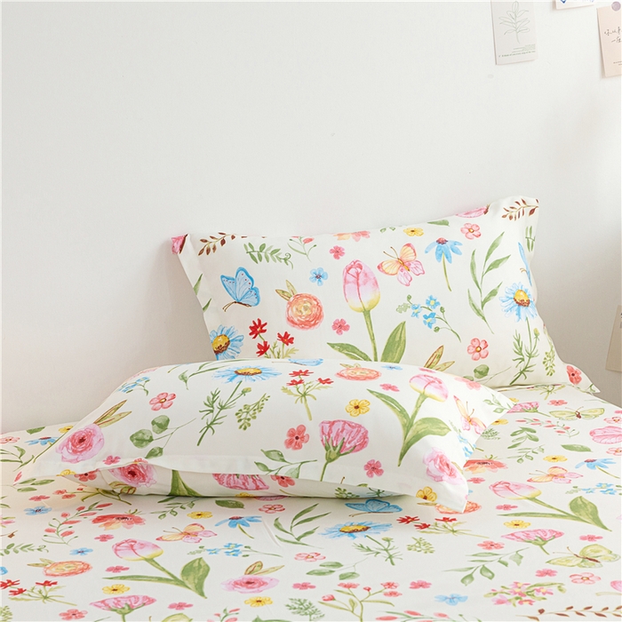 91家纺网 家纺一手货源 找家纺 金泰莱 2025新款印花竹纤维凉席三件套软凉席竹席盖毯子 微醺