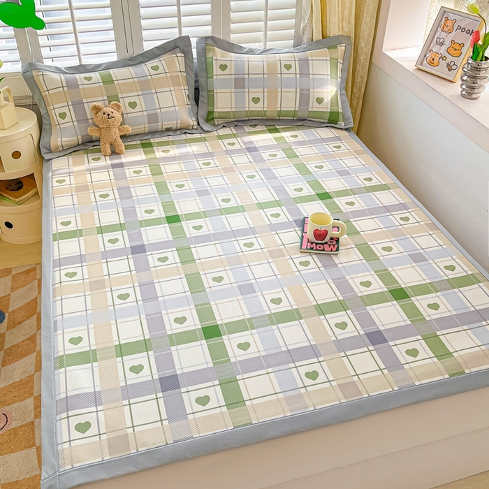 91家纺网 家纺一手货源 找家纺 星座-2025大斜纹复合冰丝凉席 莫妮卡