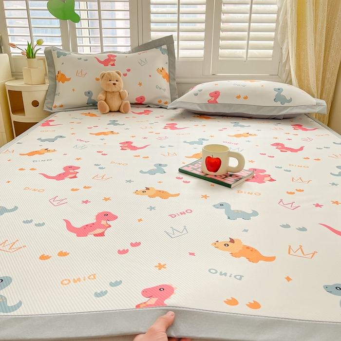 91家纺网 家纺一手货源 找家纺 星座-2025大斜纹复合冰丝凉席 可可龙