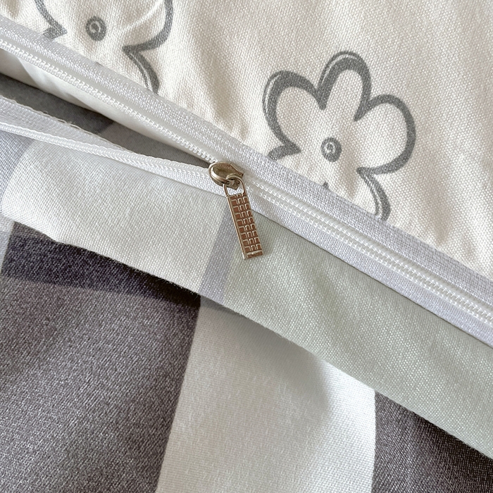 91家纺网 家纺一手货源 找家纺 美宜家 2025新款植物羊绒加厚斜纹磨毛单被套 格致花韵