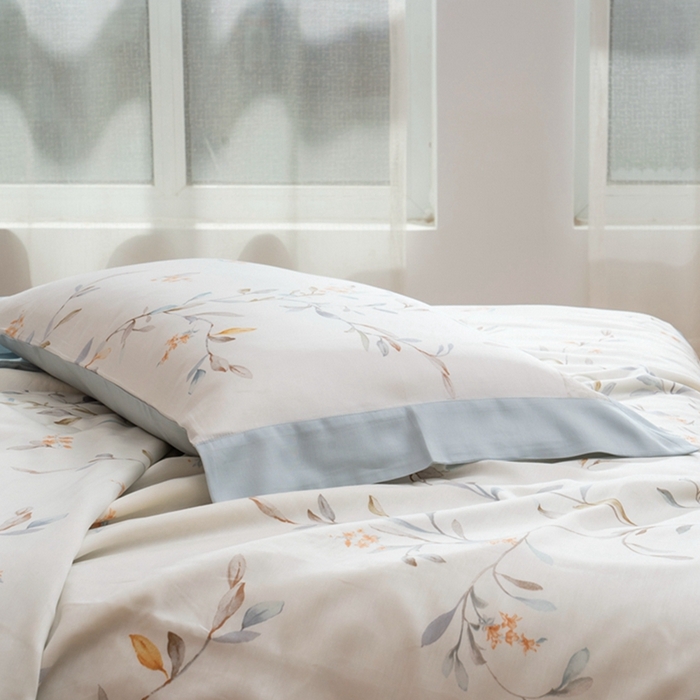 91家纺网 家纺一手货源 找家纺 黛舒家居 2024新款莱赛尔天丝大豆夏被四件套 叶璃