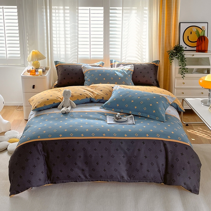 91家纺网 家纺一手货源 找家纺 美宜家 2025新款植物羊绒加厚斜纹磨毛单被套 诺曼蒂