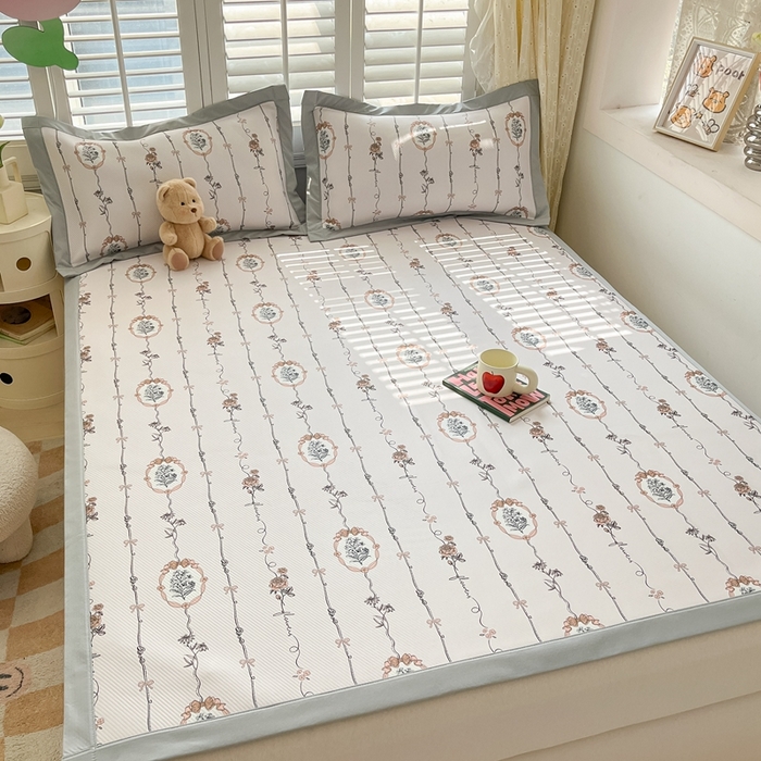 91家纺网 家纺一手货源 找家纺 星座-2025大斜纹复合冰丝凉席 兰菲妮