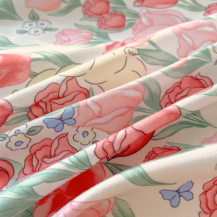 91家纺网 家纺一手货源 找家纺 美宜家 2025新款植物羊绒加厚斜纹磨毛单被套 甜蜜兔