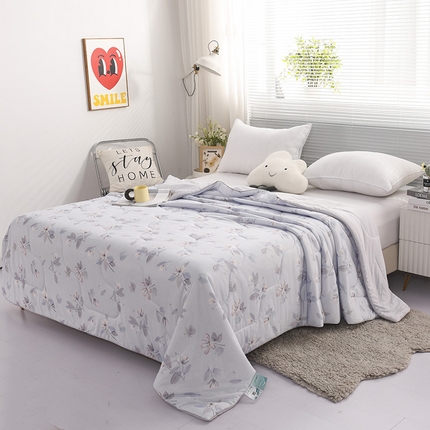 91家纺网 家纺一手货源 找家纺 （总）伊婷人 2024新款锦氨印花凉感丝（小凉皮）