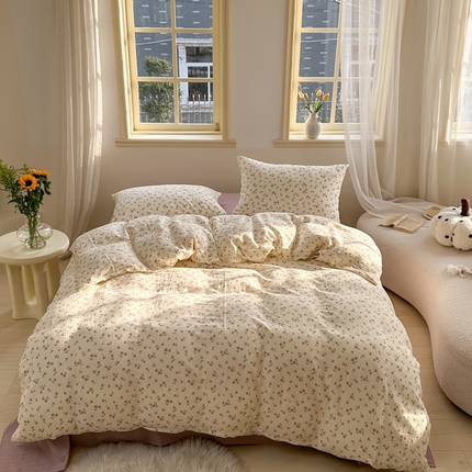 91家纺网 家纺一手货源 找家纺 （总）洋铭区（原狠狠爱）  2024新款皱皱纱四件套