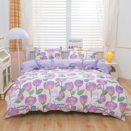 91家纺网 家纺一手货源 找家纺 （总）莎臣豹 2025新款植物羊绒印花四件套