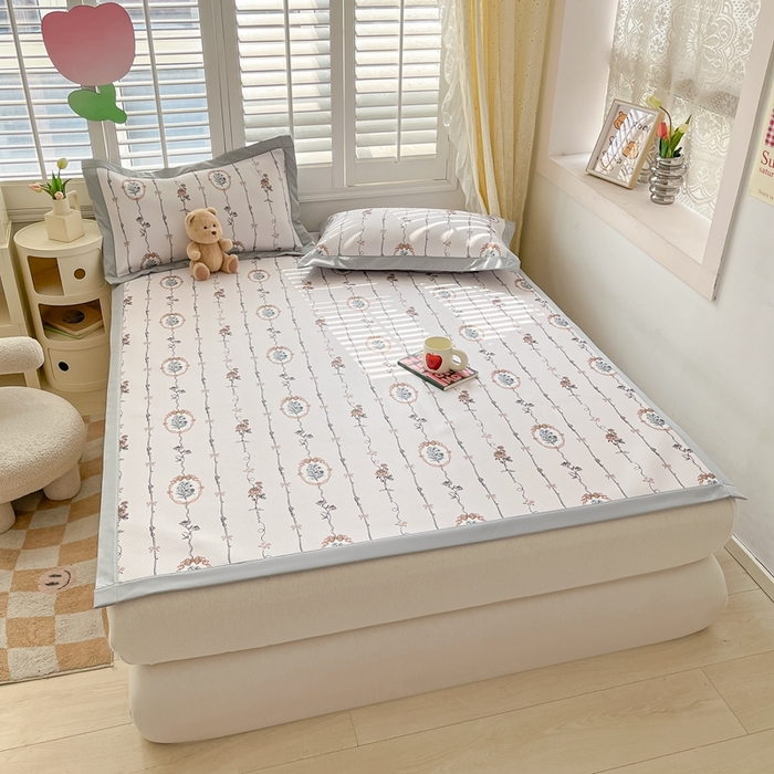 91家纺网 家纺一手货源 找家纺 星座-2025大斜纹复合冰丝凉席 兰菲妮