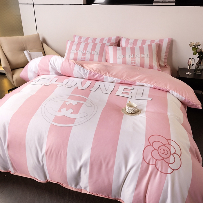 91家纺网 家纺一手货源 找家纺 摩卡家纺 2024新品水洗真丝轻奢系列 山茶-粉