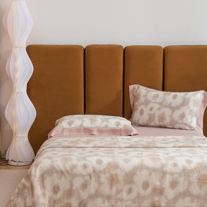 91家纺网 家纺一手货源 找家纺 黛舒家居 2024新款莱赛尔天丝大豆夏被四件套 未央