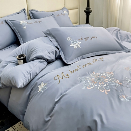 91家纺网 家纺一手货源 找家纺 （总）恋佳居 2025新款水洗真丝刺绣四件套