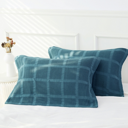 91家纺网 家纺一手货源 找家纺 （总）朴尔毛巾被2024年新品全棉质朴方格风立体华夫格透气纱布枕巾