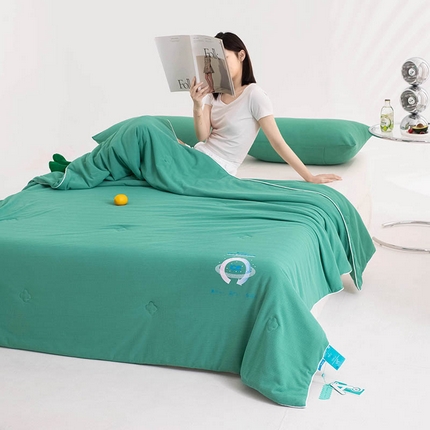 91家纺网 家纺一手货源 找家纺 （总）典冠 （有质检）2024新一代凉感抗菌提花夏被空调被夏被三件套（提供买家秀）