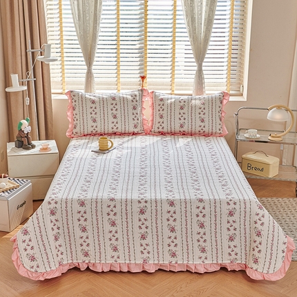 91家纺网 家纺一手货源 找家纺 金帛坊 2024新款全棉床盖夏被四件套 乔安娜