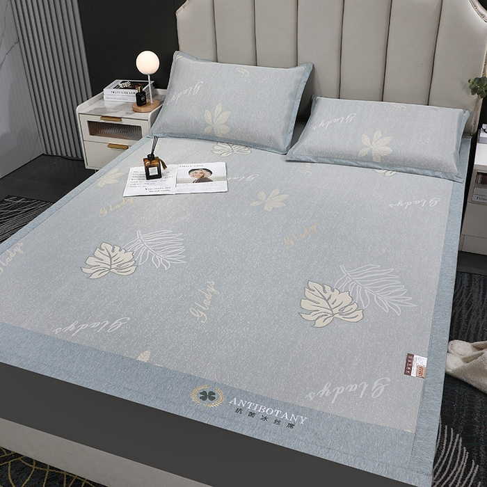 91家纺网 家纺一手货源 找家纺 （总）新月家纺（锦威郎） 2024新款防滑无纺布牛奶冰丝席