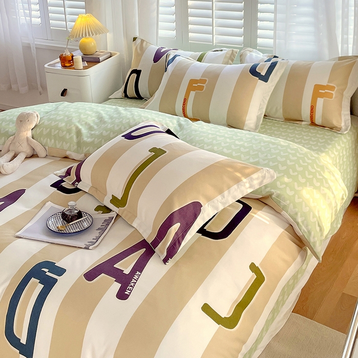 91家纺网 家纺一手货源 找家纺 美宜家 2025新款植物羊绒加厚斜纹磨毛单被套 布莱顿