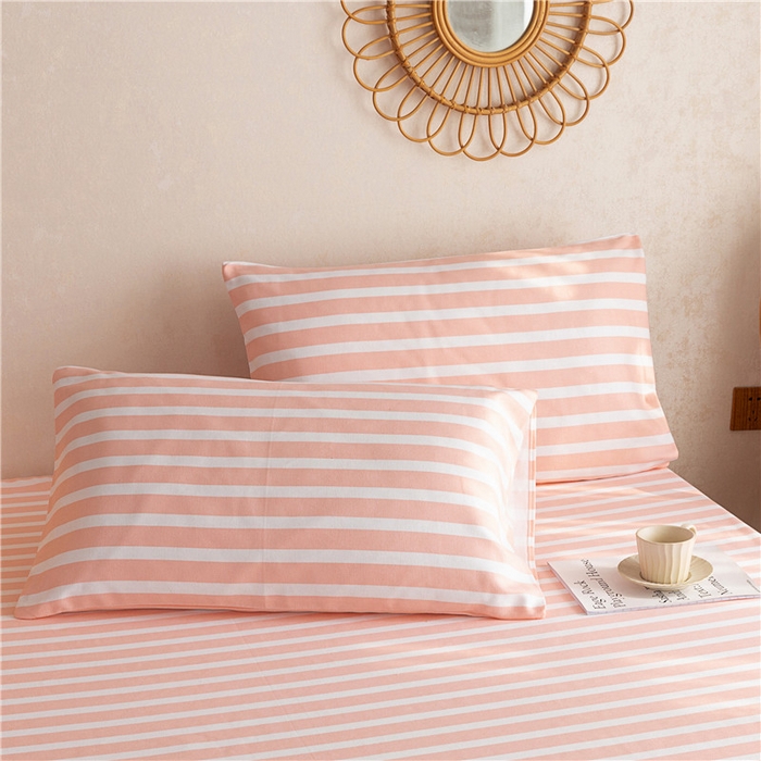 91家纺网 家纺一手货源 找家纺 金泰莱 2025新款全棉老粗布床笠纯棉床笠全棉床笠 粉代