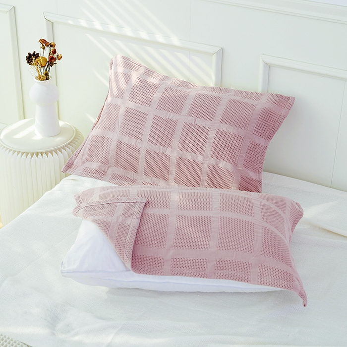 91家纺网 家纺一手货源 找家纺 （总）朴尔毛巾被2024年新品全棉质朴方格风立体华夫格透气纱布枕巾