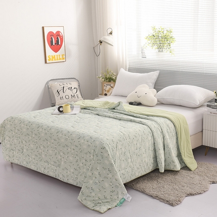 91家纺网 家纺一手货源 找家纺 （总）伊婷人 2024新款锦氨印花凉感丝（小凉皮）