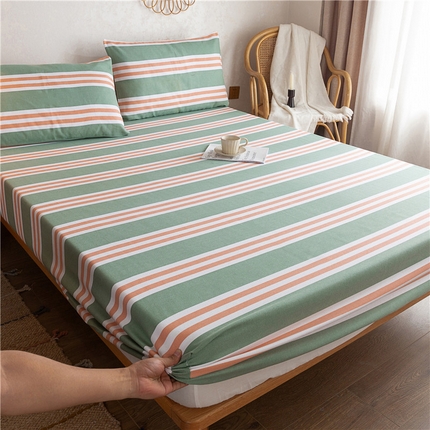 91家纺网 家纺一手货源 找家纺 金泰莱 2025新款全棉老粗布床笠纯棉床笠全棉床笠 北海道