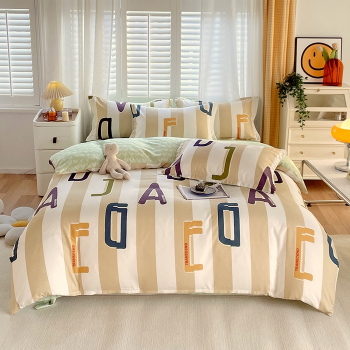 91家纺网 家纺一手货源 找家纺 美宜家 2025新款植物羊绒加厚斜纹磨毛单被套 布莱顿