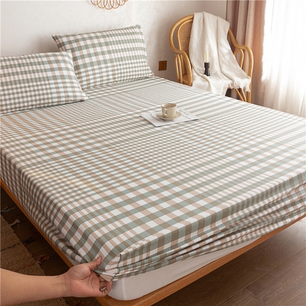 91家纺网 家纺一手货源 找家纺 金泰莱 2025新款全棉老粗布床笠纯棉床笠全棉床笠 澜庭