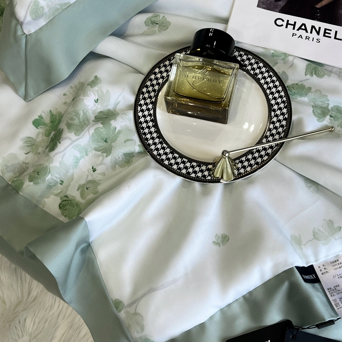 91家纺网 家纺一手货源 找家纺 南通朵美纺织品有限公司 2024新款50支天丝印花单夏被 武陵春（绿）