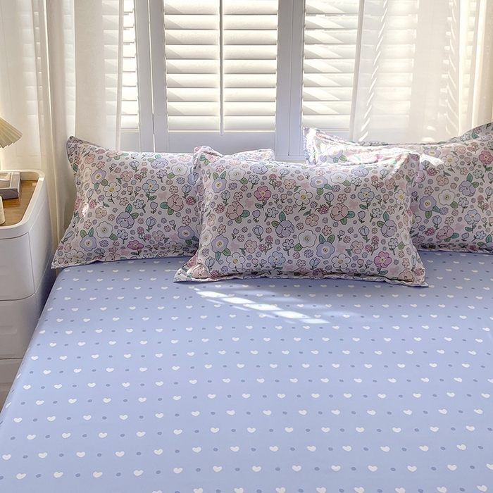 91家纺网 家纺一手货源 找家纺 美宜家 2025新款植物羊绒加厚斜纹磨毛单被套 紫菀