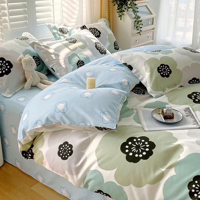 91家纺网 家纺一手货源 找家纺 美宜家 2025新款植物羊绒加厚斜纹磨毛单被套 七里香