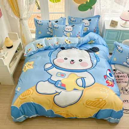 91家纺网 家纺一手货源 找家纺 （总）宝薇家纺2025春夏新品数码印花60支有氧真丝水洗夏季天丝四件套