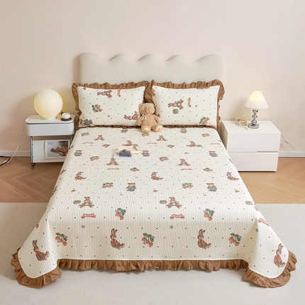 91家纺网 家纺一手货源 找家纺 （总）金帛坊 2024新款全棉床盖夏被四件套