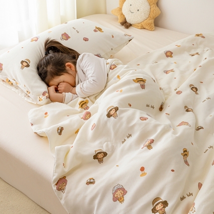 寐眠 2024新款双层纱大豆儿童夏被 公主女孩