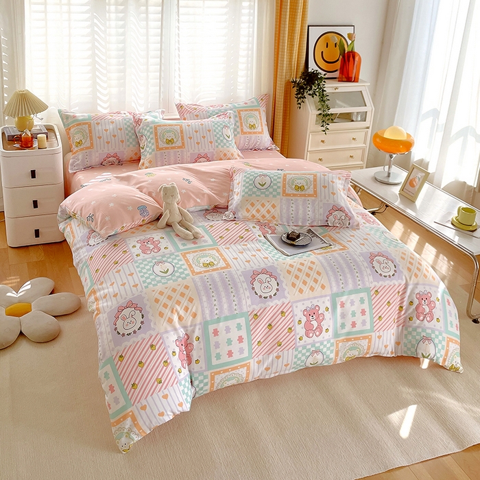 91家纺网 家纺一手货源 找家纺 美宜家 2025新款植物羊绒加厚斜纹磨毛单被套 艾瑞莎