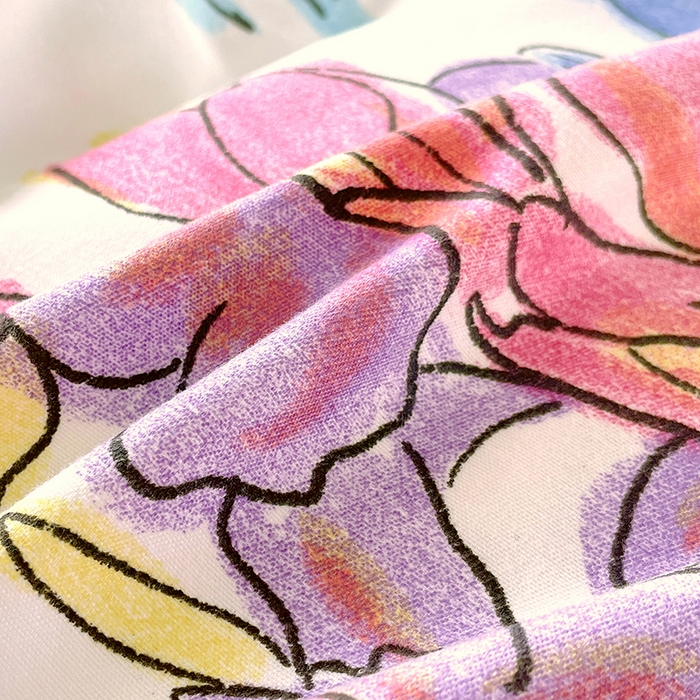 91家纺网 家纺一手货源 找家纺 美宜家 2025新款植物羊绒加厚斜纹磨毛单被套 花丛小兔