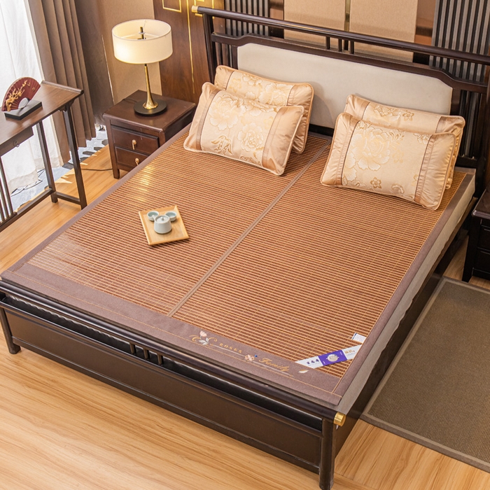 91家纺网 家纺一手货源 找家纺 （总）新月家纺（锦威郎） 2024新款3+1红宝石冰丝竹席