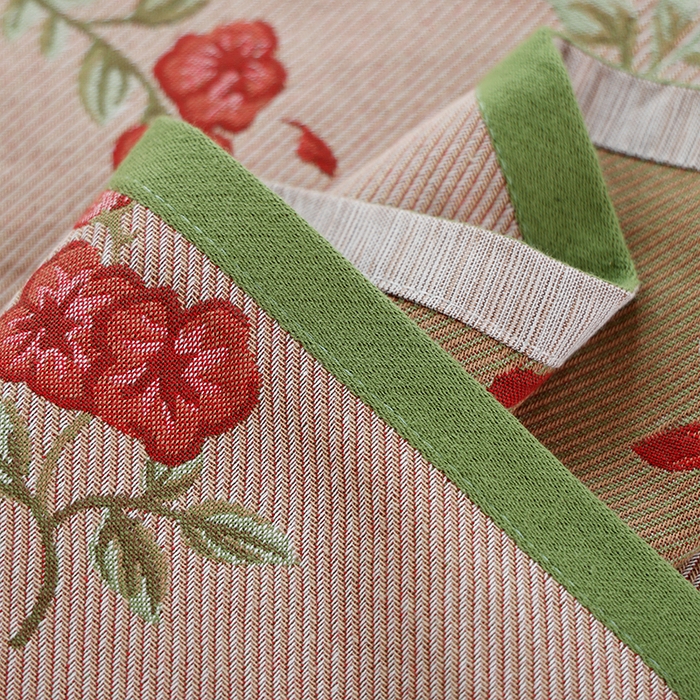 91家纺网 家纺一手货源 找家纺 朴尔毛巾被2024年新品全棉细纱编织纹AB版透气枕巾 花恋序曲52*78cm