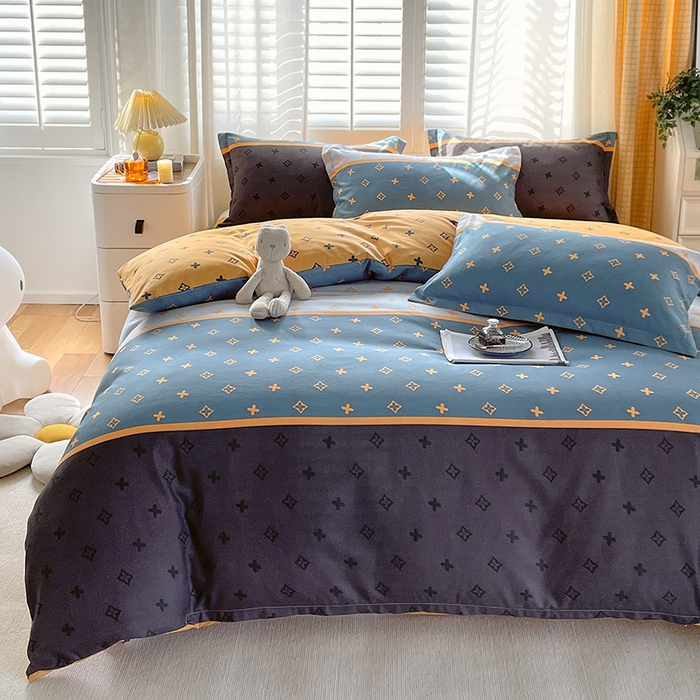 91家纺网 家纺一手货源 找家纺 美宜家 2025新款植物羊绒加厚斜纹磨毛单被套 诺曼蒂