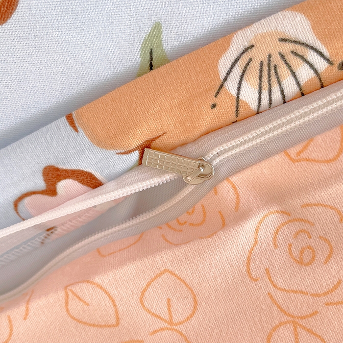 91家纺网 家纺一手货源 找家纺 美宜家 2025新款植物羊绒加厚斜纹磨毛单被套 木槿花