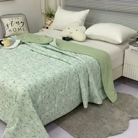 91家纺网 家纺一手货源 找家纺 伊婷人 2024新款锦氨印花凉感丝（小凉皮） 4