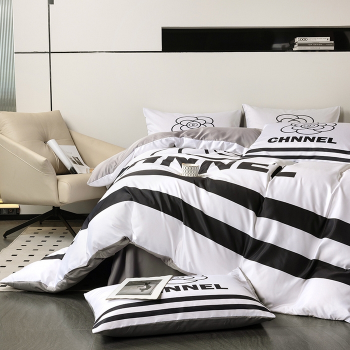 91家纺网 家纺一手货源 找家纺 摩卡家纺 2024新品水洗真丝轻奢系列 山茶-白