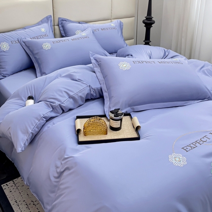 91家纺网 家纺一手货源 找家纺 （总）恋佳居 2025新款水洗真丝刺绣四件套