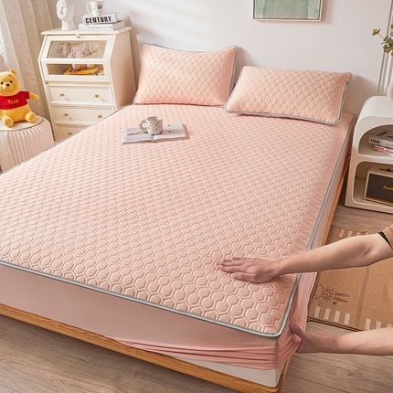 91家纺网 家纺一手货源 找家纺 小萌虎 2024新款冰丝胶质凉席-床笠款 玉