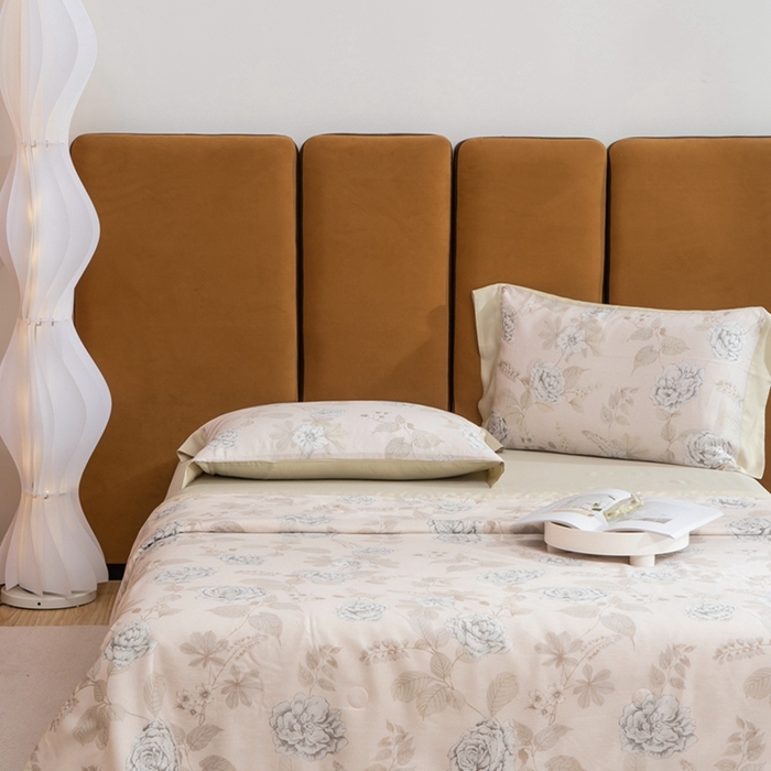 91家纺网 家纺一手货源 找家纺 黛舒家居 2024新款莱赛尔天丝大豆夏被四件套 羽裳