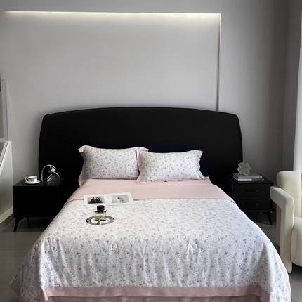 91家纺网 家纺一手货源 找家纺 （总）南通朵美纺织品有限公司 2025新款50支天丝印花夏被四件套